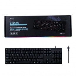 TECLADO MTK K3325 USB NEGRO