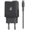 ONE+ CARGADOR NA0286 ELIZA 1 PTO USB + 1 PTO TYPE C PD+QC 3.4A 18W CON CABLE MICROUSB NEGRO